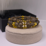 Käsitsi valmistatud käevõru „Suitsune sära“