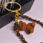 Käsitsi valmistatud käekotid ja võtmehoidja „Karu“