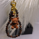 Käsitsi valmistatud käekotid ja võtmehoidja „Karu“