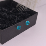 Magnetilised kõrvarõngad „Akvamariini kuubikud“