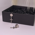 Magnetilised kõrvarõngad „Hõbemärk“