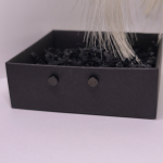 Magnetilised kõrvarõngad „Must vaikus“