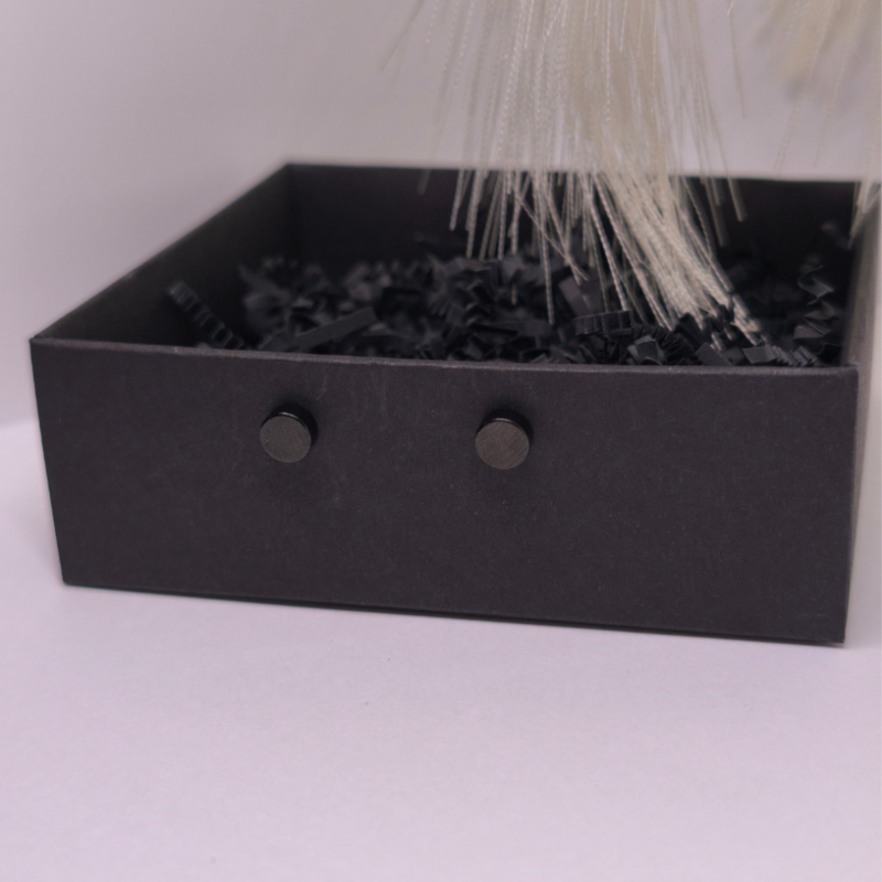 Magnetilised kõrvarõngad „Must vaikus“