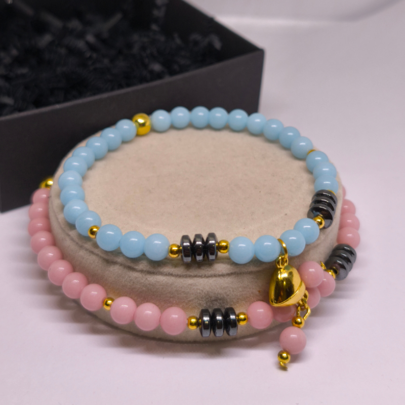 Käsitööna valminud paarikäevõrud „Armastuse valgus“