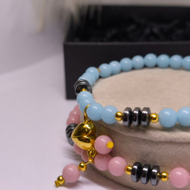 Käsitööna valminud paarikäevõrud „Armastuse valgus“