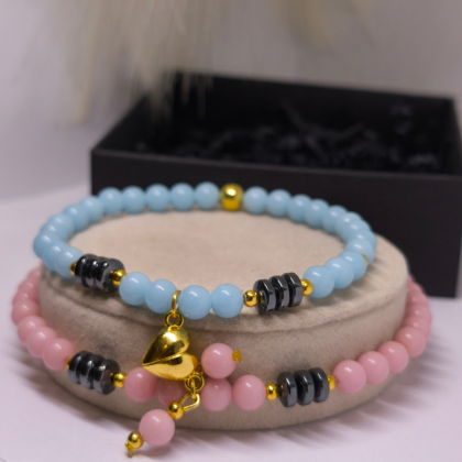 Käsitööna valminud paarikäevõrud „Armastuse valgus“