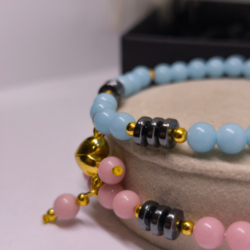 Käsitööna valminud paarikäevõrud „Armastuse valgus“