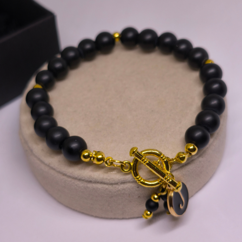 Personaliseeritud käsitöö käevõru „Must luksus“