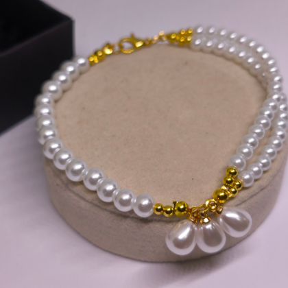 Käsitöö käevõru "Valgete Pärlite Maagia"