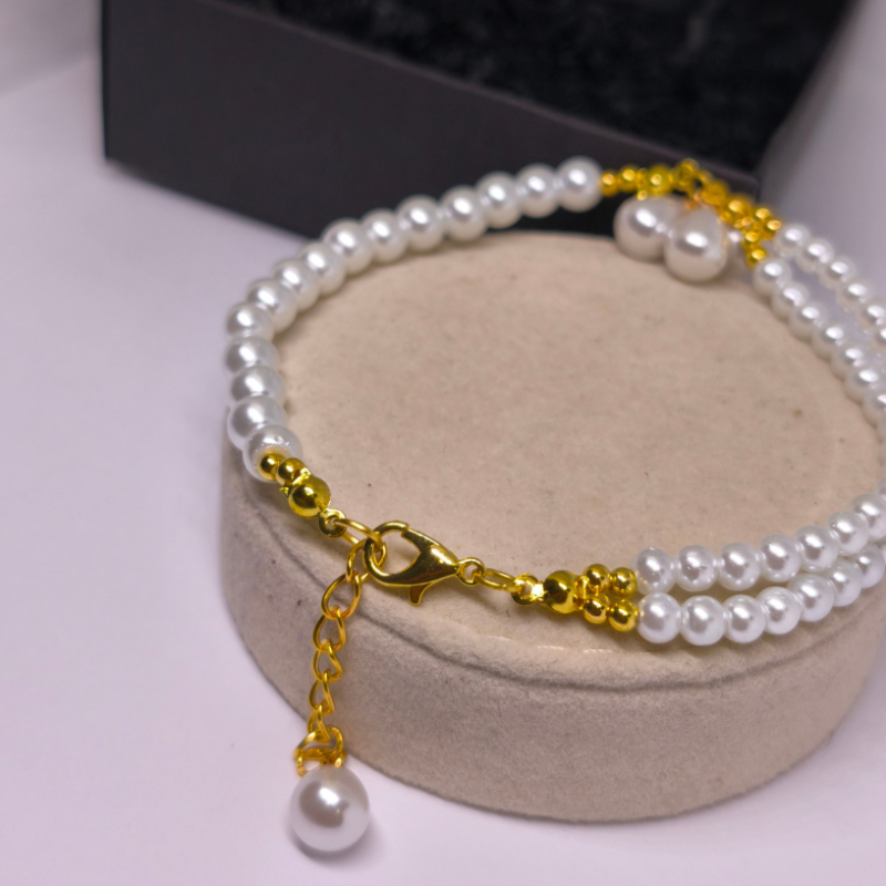 Käsitöö käevõru "Valgete Pärlite Maagia"