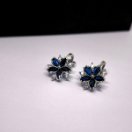 Kõrvarõngad - klipsid „Sinine rõngas“