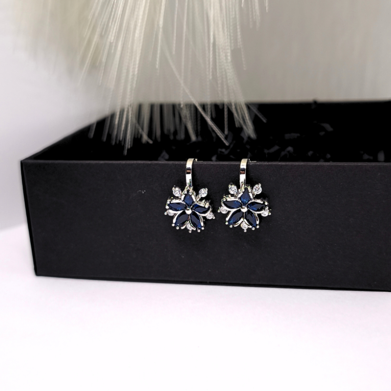 Kõrvarõngad - klipsid „Sinine rõngas“