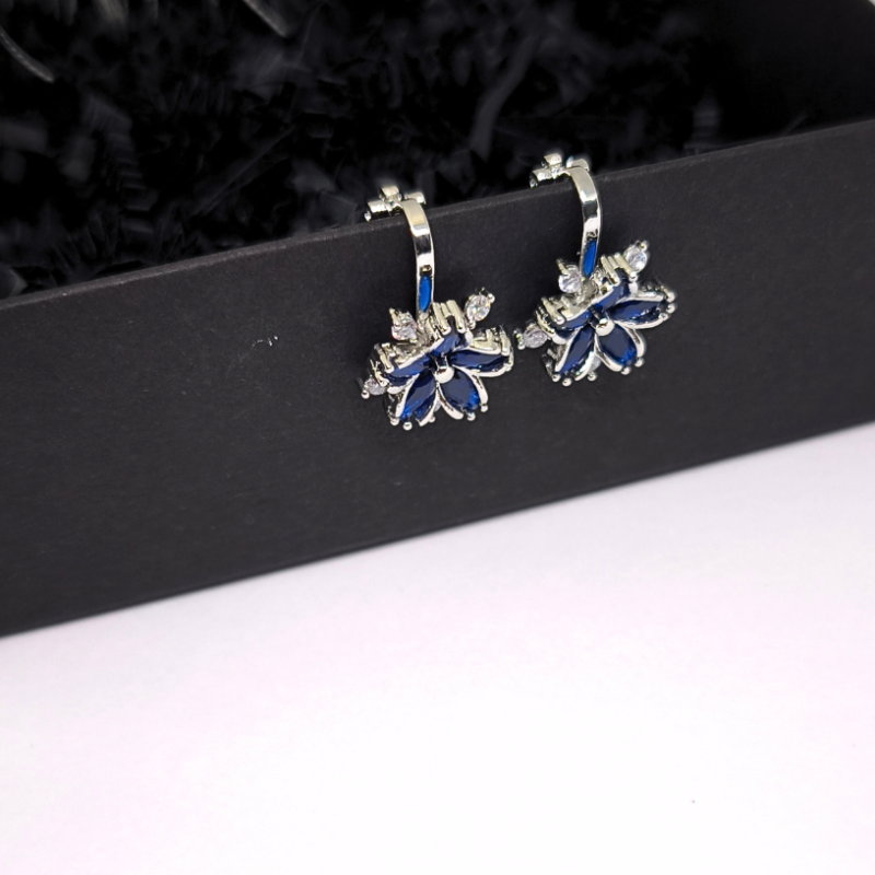 Kõrvarõngad - klipsid „Sinine rõngas“