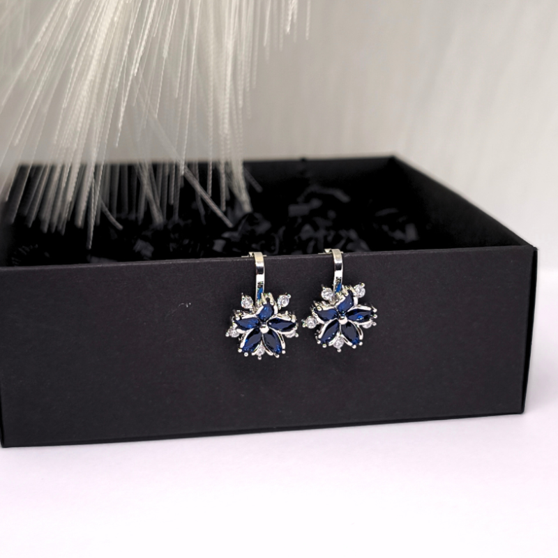 Kõrvarõngad - klipsid „Sinine rõngas“