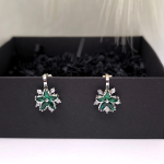 Kõrvarõngad – klambrid „Roheline elegants“