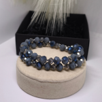 Käsitööna valminud ehete komplekt "Öö sära"