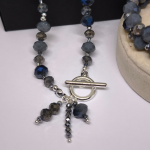 Käsitööna valminud ehete komplekt "Öö sära"