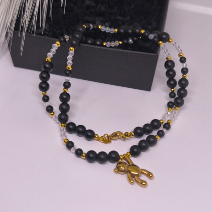 Käsitöö kaelakee „Kuldne karuke“