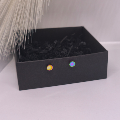 Magnetilised kõrvarõngad „Holograafiline vaikus“