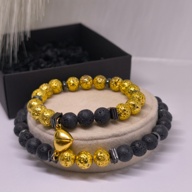 Käsitööna valminud käevõrude komplekt paaridele „Lava lubadus“