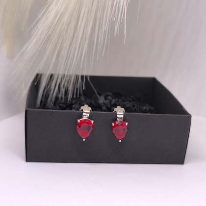 Kõrvarõngad – klambrid „Punased tilgad“