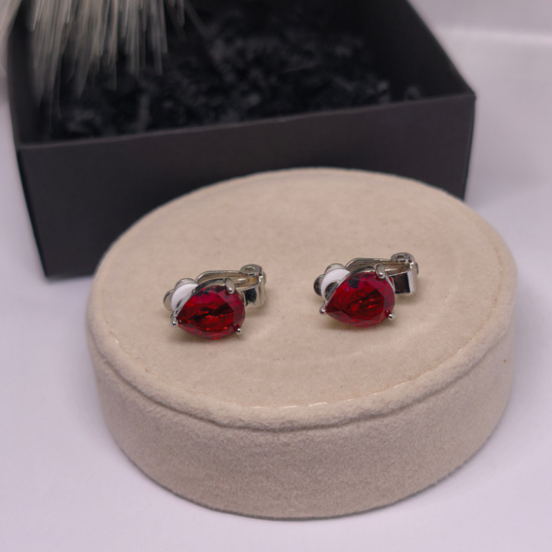 Kõrvarõngad – klambrid „Punased tilgad“