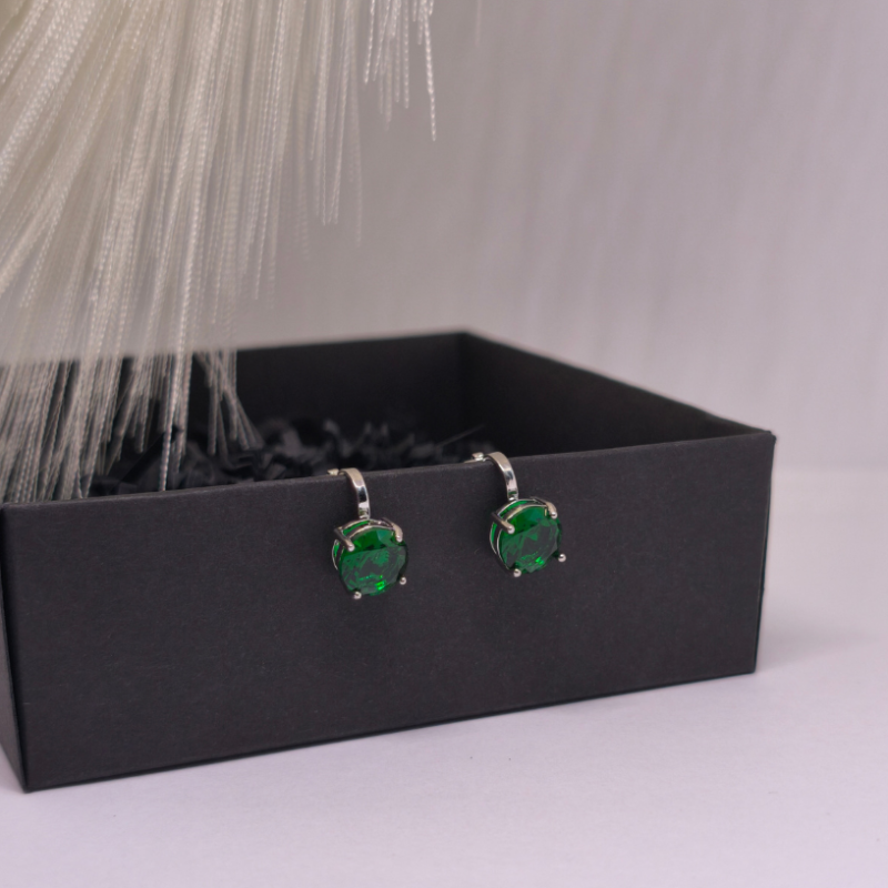 Kõrvarõngad – klambrid „Roheline elegants“