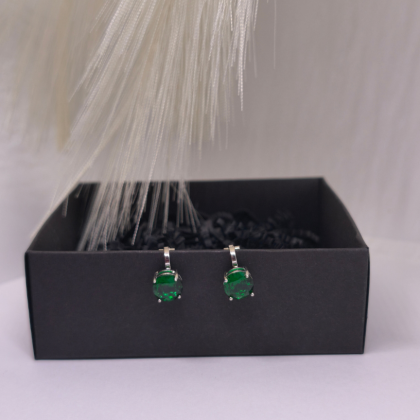 Kõrvarõngad – klambrid „Roheline elegants“