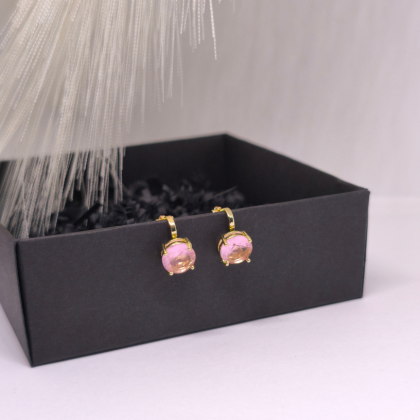 Kõrvarõngad – klambrid „Šampanja roos“